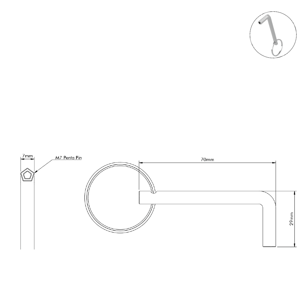 M5 Penta Pin L-Keys - Bicycle Bolts